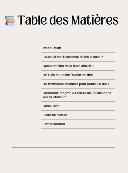 📖 Comment Étudier la Bible et Comprendre Ses Textes